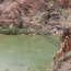 Most přes Colorado nedaleko Phantom Ranch - nejnižší místo 737 m nad mořem.