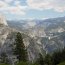 Vodopády Vernal a Nevada a Half Dome - pohled z druhé strany